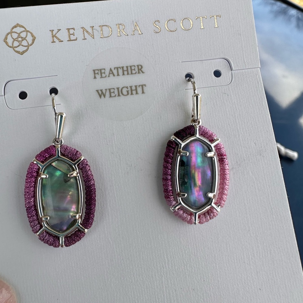 Kendra Scott Threaded Lee Drop Earrings - Picture 2 of 6